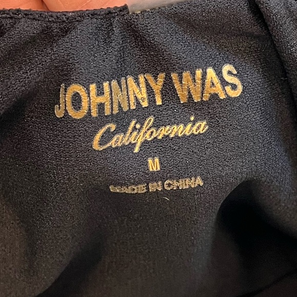 Johnny Was Swimsuit Reeve Plunge Embellished One Piece M Medium - Picture 4 of 7